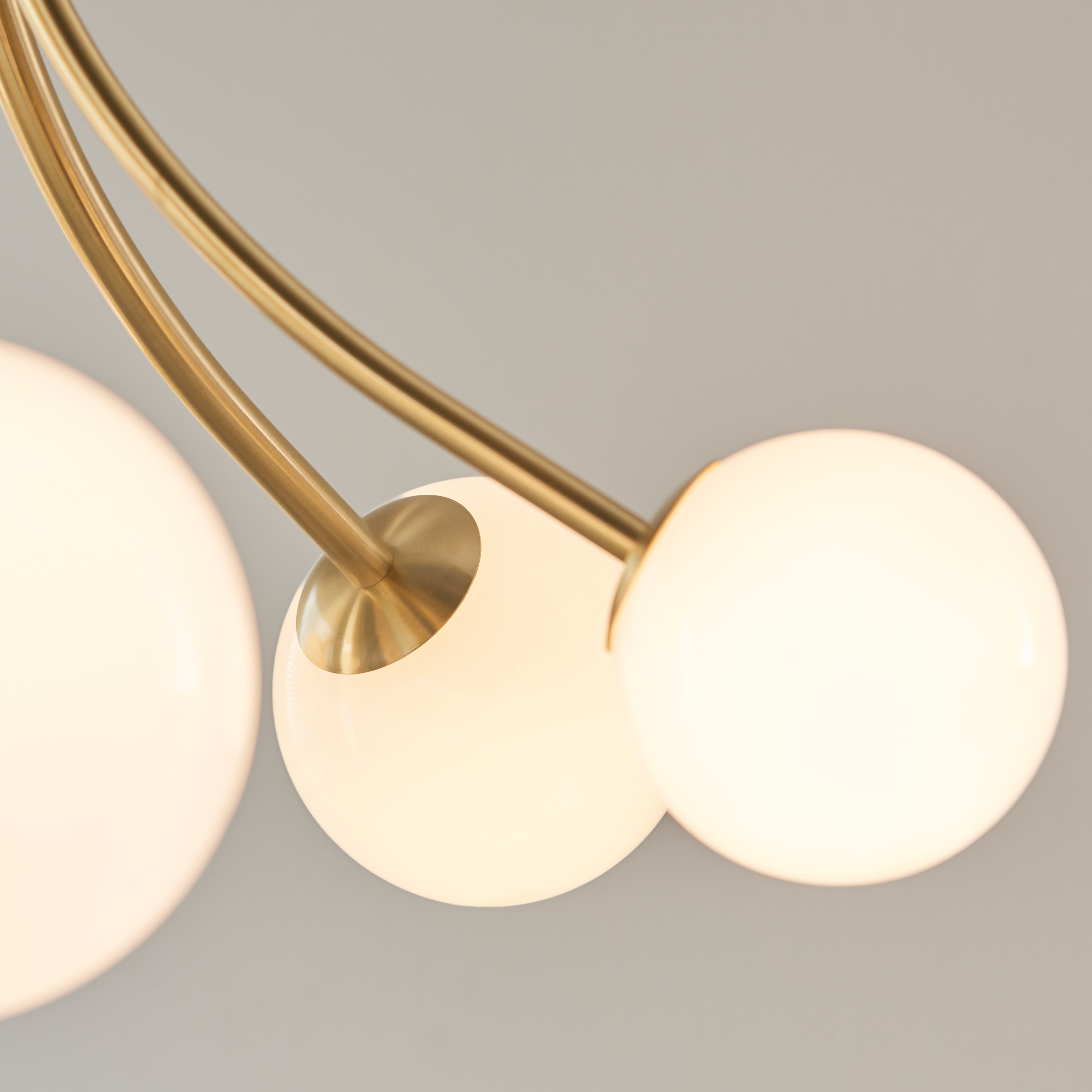 Mave Gold Orb LED Pendant Light | 6 Lights